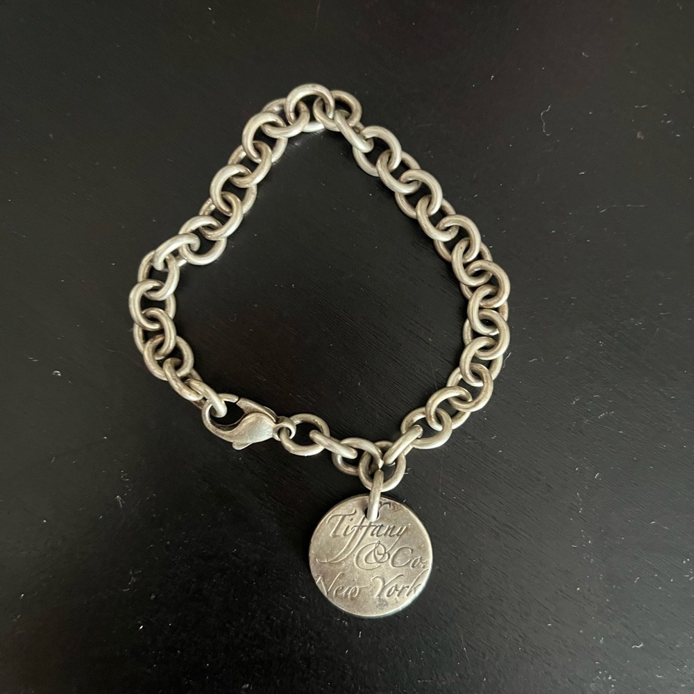 Tiffany & Co. Silver Chain Bracelet with Charm
